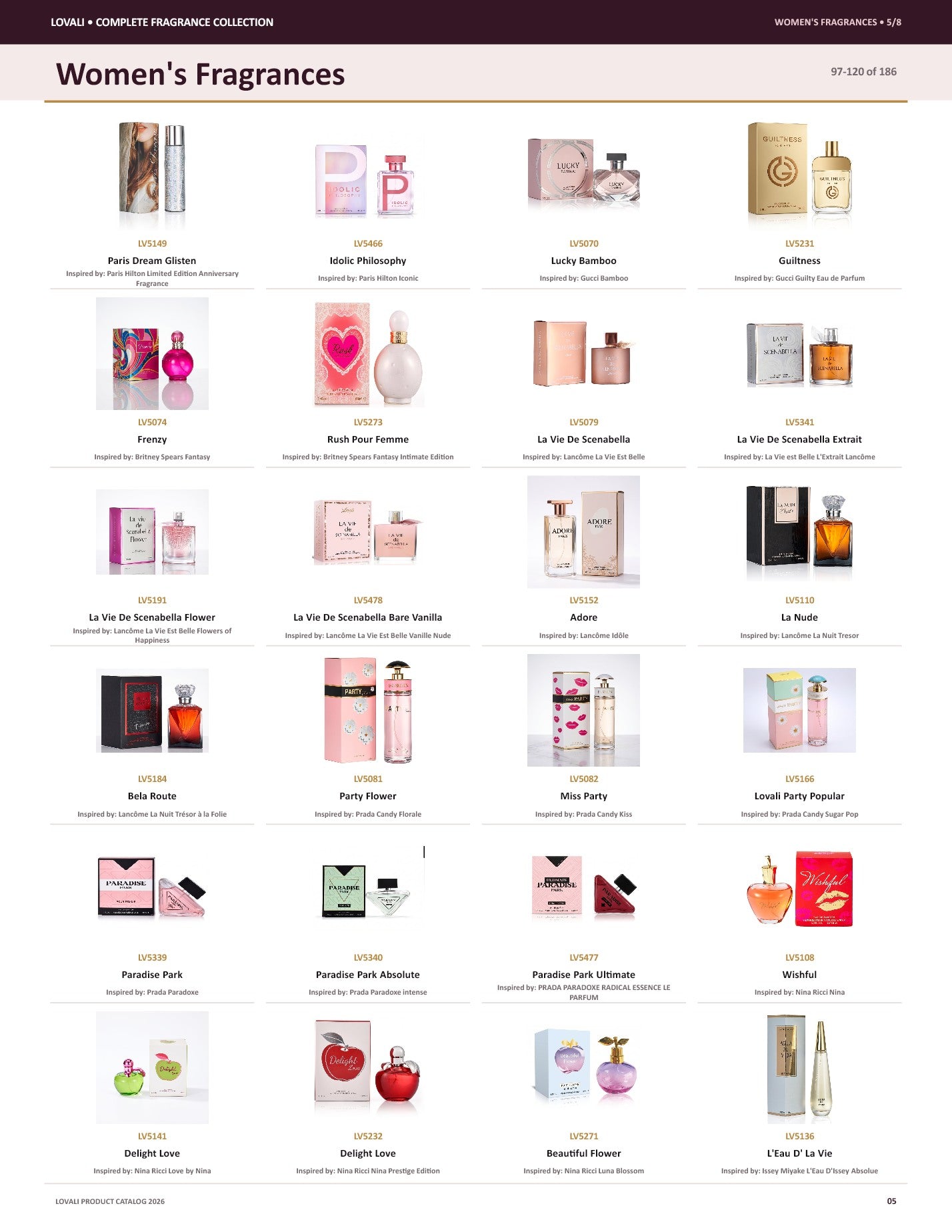 Lovali Women's fragrance catalog page 5