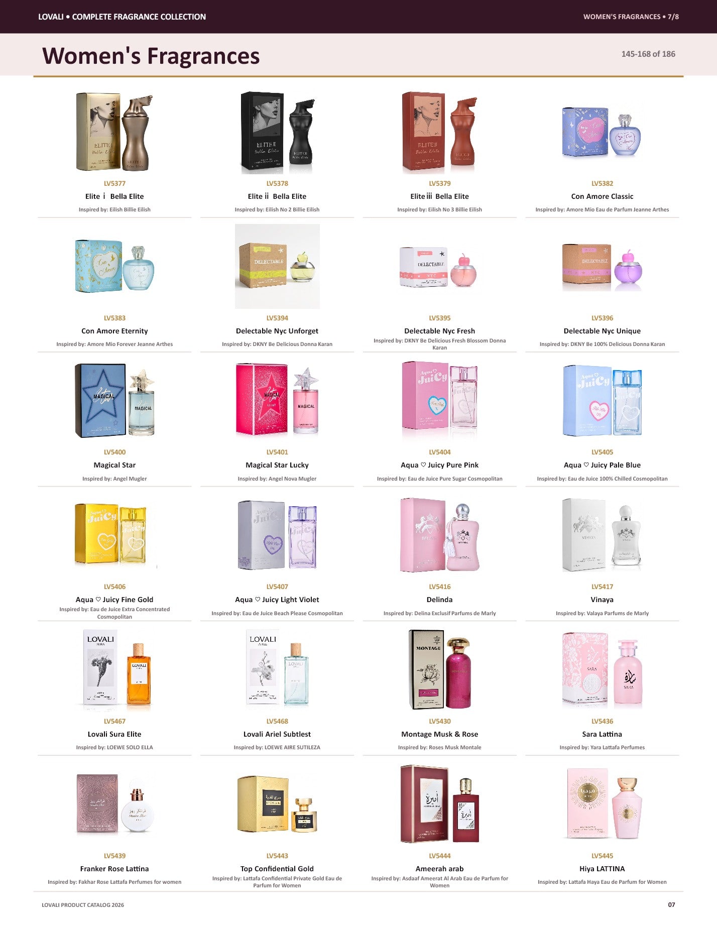Lovali Women's fragrance catalog page 7