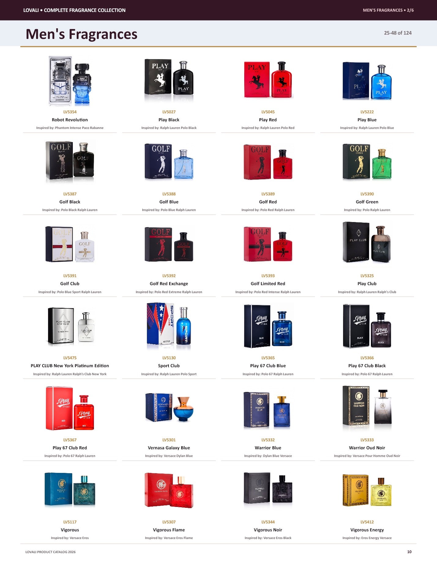 Lovali Men's fragrance catalog page 10