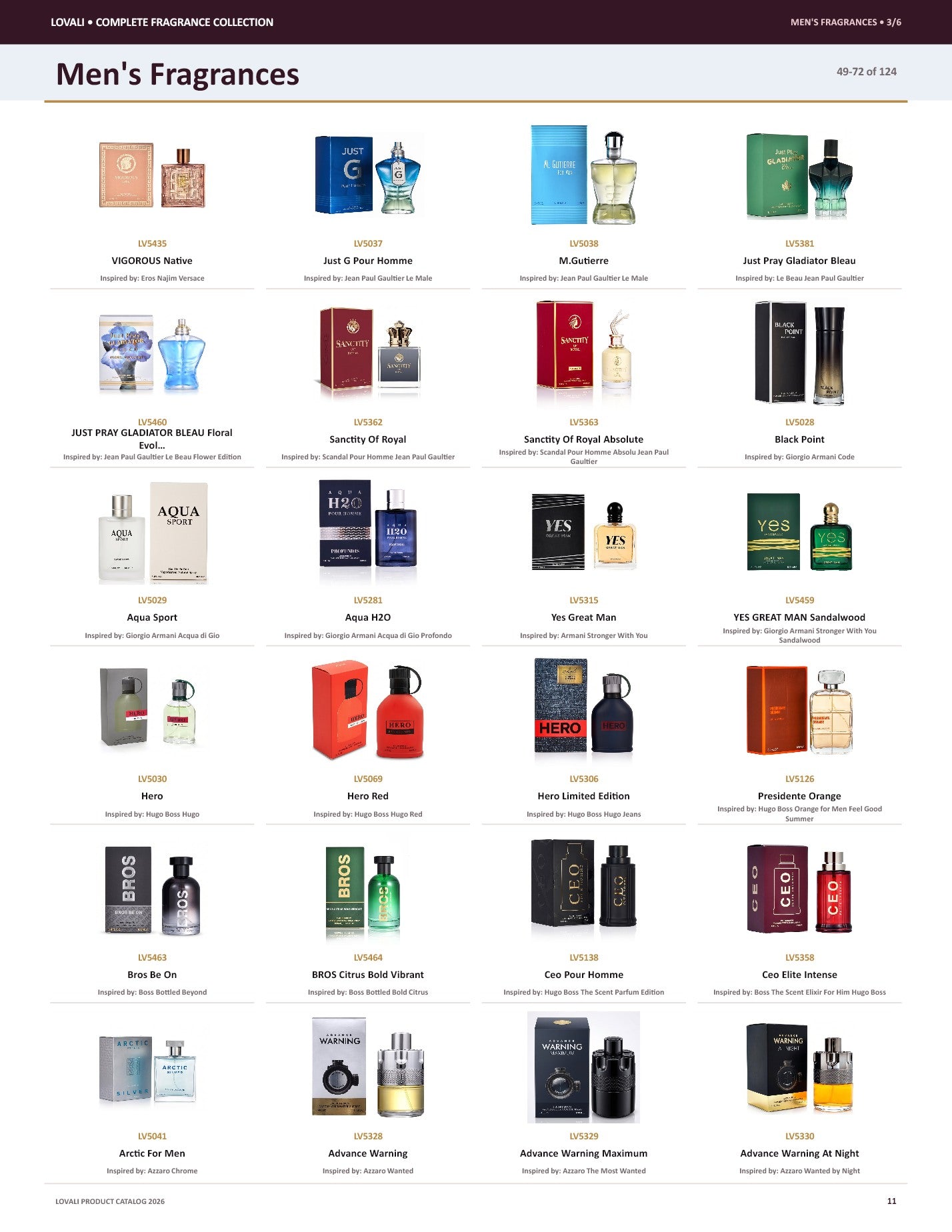 Lovali Men's fragrance catalog page 11