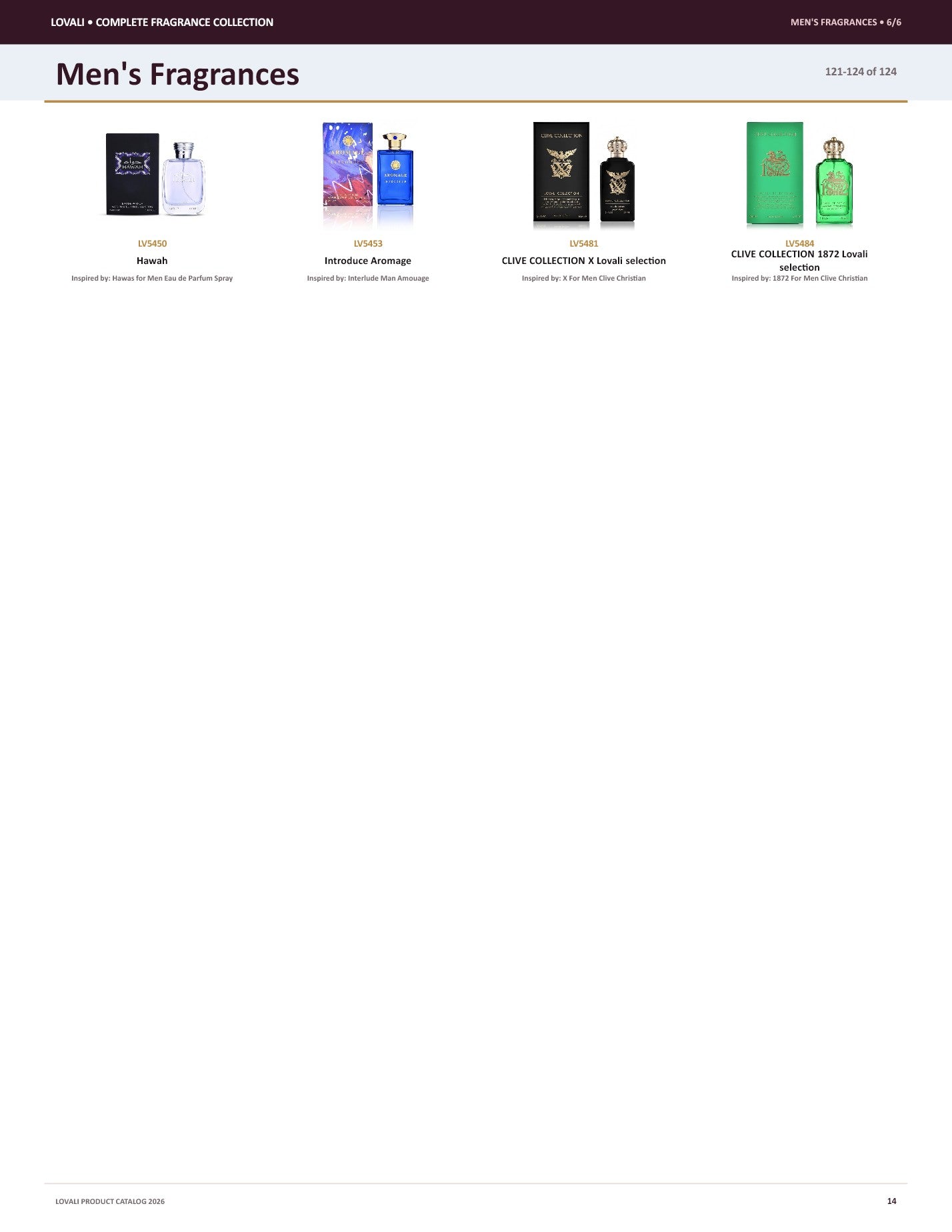 Lovali Men's fragrance catalog page 14